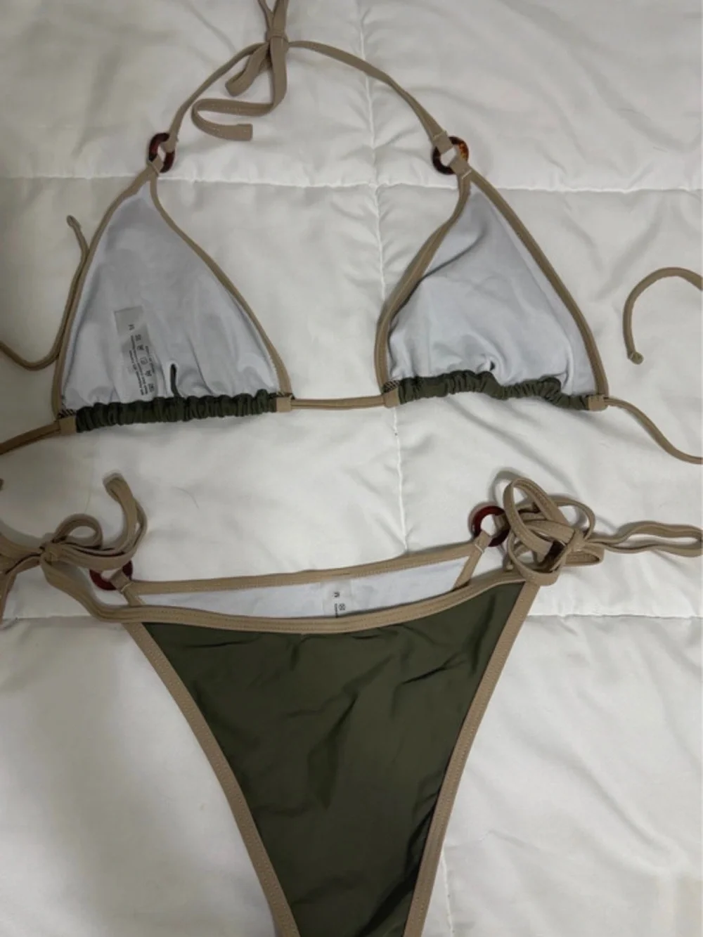 Olive Green Triangle Bikini
